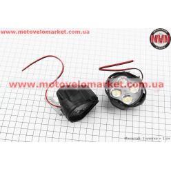 Фара дополнительная светодиодная влагозащитная - 4 LED с креплением, к-кт 2шт 